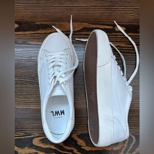 Madewell Women's White Sneakers Tennis Shoes Lace Up